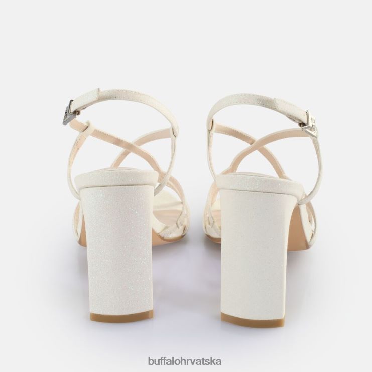 bijela Buffalo jean vamp sandale na petu veganske |sandale TDD6T605